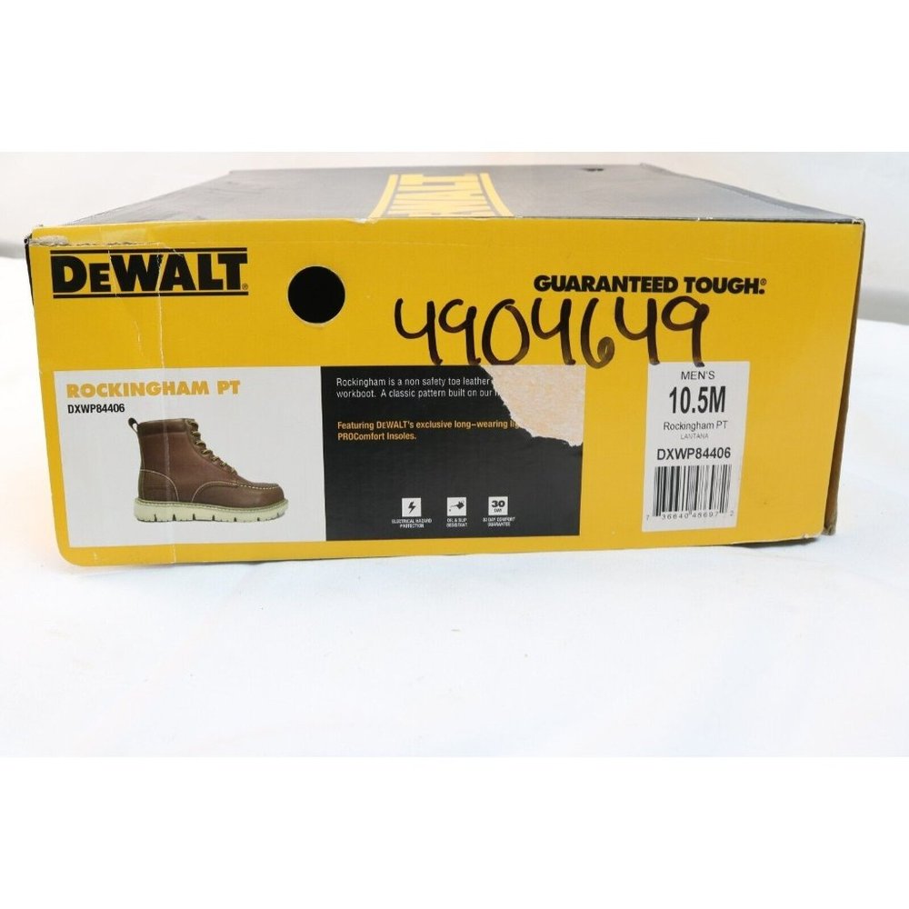 Men's Brown Waterproof Work Boots Rockingham PT, Slip Resistant, 10.5 Medium - Picture 8 of 8